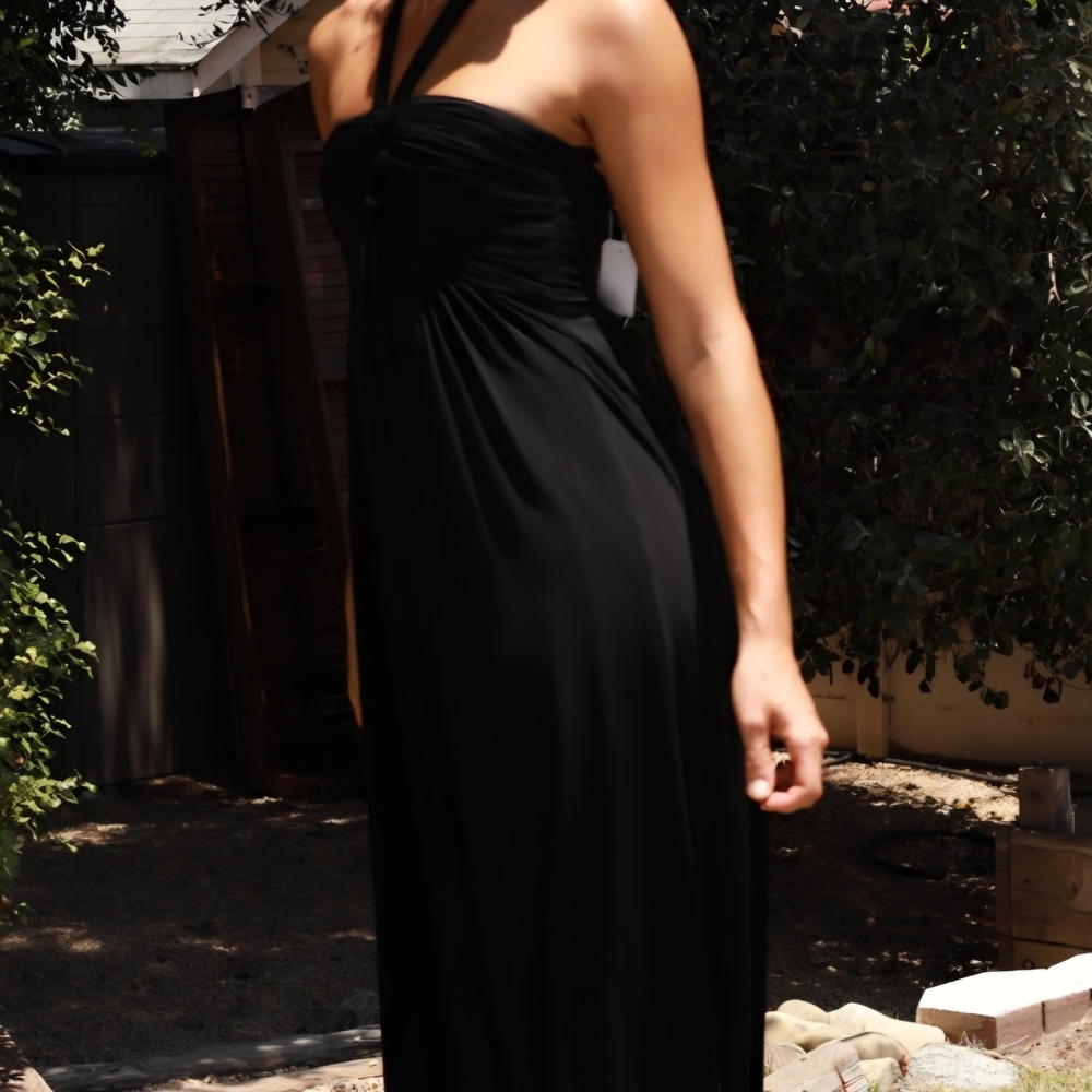 BCBGMaxAzria Black One Shoulder Dress